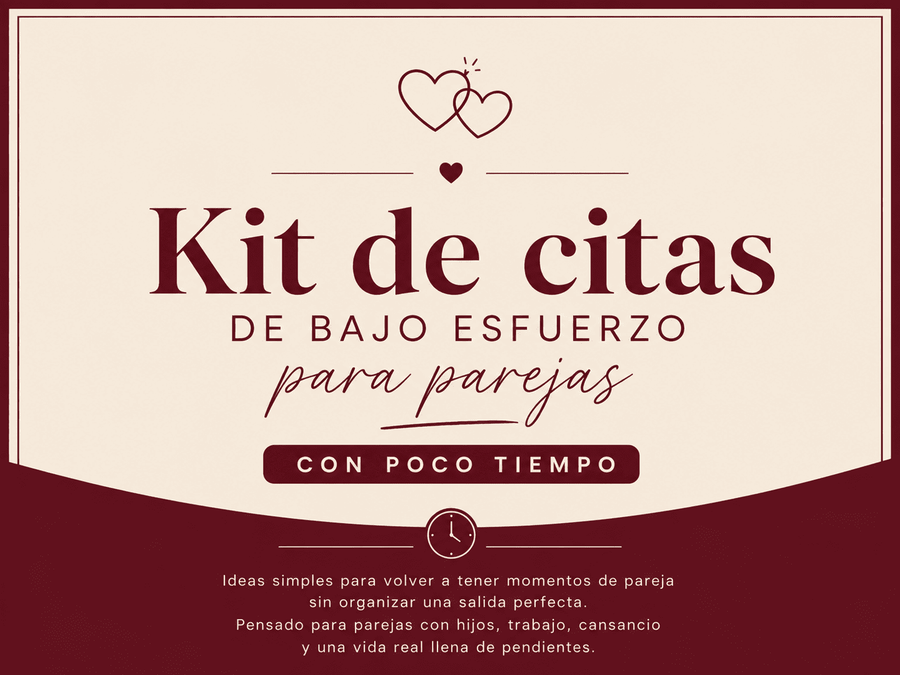 Kit de citas de bajo esfuerzo para parejas con poco tiempo