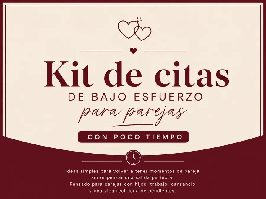 Kit de citas de bajo esfuerzo para parejas con poco tiempo